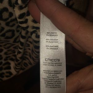 Chico's Tops - NWOT- Chico’s Leopard Print Top Chico's Tops - NWOT- Chico’s Leopard Print Top